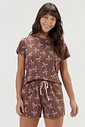Pijama Feminino Manga Curta Com Shorts Pijama Feminino Manga Curta Com Shorts
