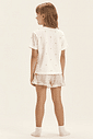 Pijama Feminino Infantil Manga Curta Com Shorts Pijama Feminino Infantil Manga Curta Com Shorts