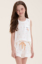 Pijama Infantil Feminino Regata Com Shorts Pijama Infantil Feminino Regata Com Shorts