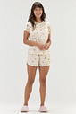 Pijama Feminino Manga Curta Com Shorts
