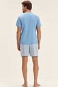 Pijama Masculino Manga Curta Com Bermuda