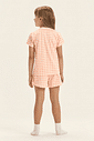 Pijama Feminino Infantil Manga Curta Com Shorts Pijama Feminino Infantil Manga Curta Com Shorts