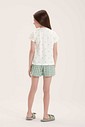 Pijama Feminino Infantil Manga Curta Com Shorts