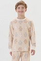 Pijama Infantil Unissex Manga Longa Com Calça