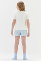 Pijama Feminino Infantil Manga Curta Com Shorts