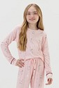 Pijama Feminino Infantil Manga Longa Com Calça Pijama Feminino Infantil Manga Longa Com Calça