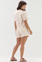 Pijama Feminino Manga Curta Com Shorts