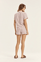 Pijama Feminino Manga Curta Com Shorts