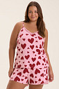 Pijama Feminino Alça Com Shorts Plus Size