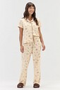 Pijama Feminino Manga Curta Americano com Calça Pijama Feminino Manga Curta Americano com Calça