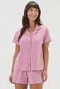 Pijama Feminino Manga Curta Americano com Shorts