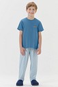 Pijama Masculino Infantil Manga Curta com Calça