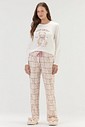 Pijama Feminino Manga Longa Com Calça Pijama Feminino Manga Longa Com Calça