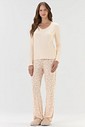 Pijama Feminino Manga Longa Com Calça Pijama Feminino Manga Longa Com Calça
