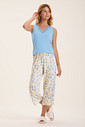 Pijama Feminino Regata Com Calça Pantacourt