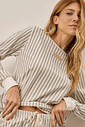 Pijama Feminino Manga Longa Com Calça