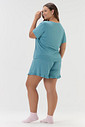 Pijama Feminino Manga Curta com Shorts Plus Size