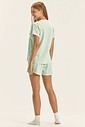 Pijama Feminino Manga Curta Com Shorts