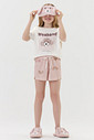 Pijama Feminino Manga Curta com Shorts