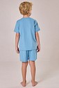 Pijama Masculino Infantil Manga Curta Com Bermuda