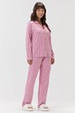 Pijama Feminino Manga Longa Americano com Calça