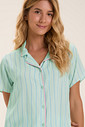 Pijama Feminino Americano Manga Curta Com Shorts