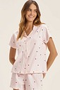 Pijama Feminino Manga Curta Americano Com Shorts Pijama Feminino Manga Curta Americano Com Shorts