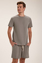 Pijama Masculino Manga Curta Com Bermuda