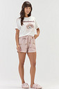 Pijama Feminino Manga Curta Com Shorts