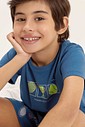 Pijama Masculino Infantil Manga Curta Com Bermuda Pijama Masculino Infantil Manga Curta Com Bermuda