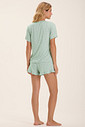 Pijama Feminino Manga Curta Com Shorts
