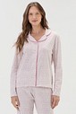Pijama Feminino Manga Longa Americano com Calça