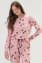 Pijama Feminino Manga Longa Com Calça