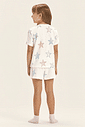 Pijama Feminino Infantil Manga Curta Com Shorts Pijama Feminino Infantil Manga Curta Com Shorts