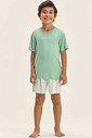 Pijama Masculino Infantil Manga Curta Com Bermuda Pijama Masculino Infantil Manga Curta Com Bermuda