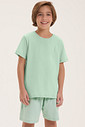 Pijama Masculino Infantil Manga Curta Com Bermuda Pijama Masculino Infantil Manga Curta Com Bermuda