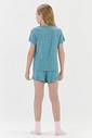 Pijama Feminino Infantil Manga Curta Com Shorts Pijama Feminino Infantil Manga Curta Com Shorts