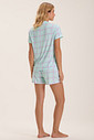 Pijama Feminino Manga Curta Americano Com Shorts