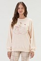 Pijama Feminino Manga Longa Com Legging