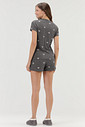 Pijama Feminino Manga Curta Com Shorts