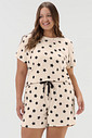 Pijama Feminino Manga Curta Com Shorts Plus Size Pijama Feminino Manga Curta Com Shorts Plus Size