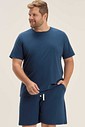 Pijama Masculino Plus Size Manga Curta Com Bermuda Pijama Masculino Plus Size Manga Curta Com Bermuda