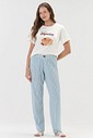 Pijama Feminino Manga Curta com Calça Pijama Feminino Manga Curta com Calça