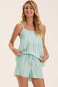 Pijama Feminino Alça Com Shorts