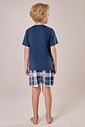 Pijama Masculino Infantil Manga Curta Com Bermuda