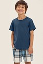 Pijama Masculino Infantil Manga Curta Com Bermuda