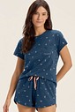 Pijama Feminino Manga Curta Com Shorts Pijama Feminino Manga Curta Com Shorts