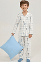 Pijama Masculino Infantil Manga Longa Americano Com Calça Pijama Masculino Infantil Manga Longa Americano Com Calça