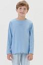 Pijama Masculino Infantil Manga Longa Com Calça
