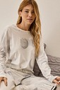 Pijama Feminino Manga Longa com Calça Pijama Feminino Manga Longa com Calça
